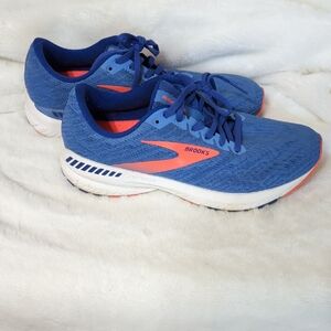 Brooks Blue and Pink Running Shoes